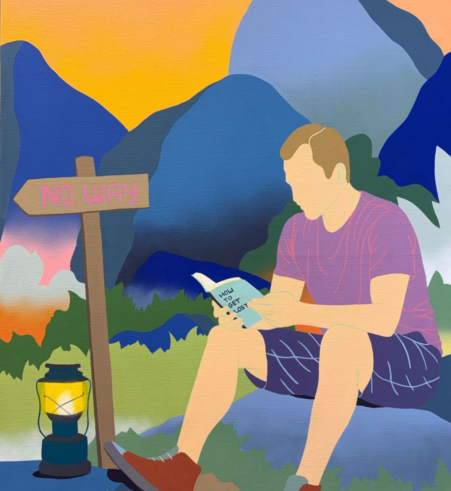 How to get lost, 92 cmx 73 cm