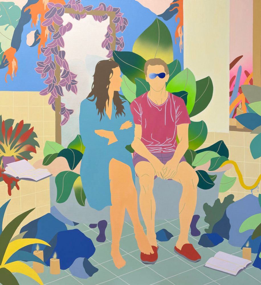 I definitely fell in love, 150 cm x 150 cm