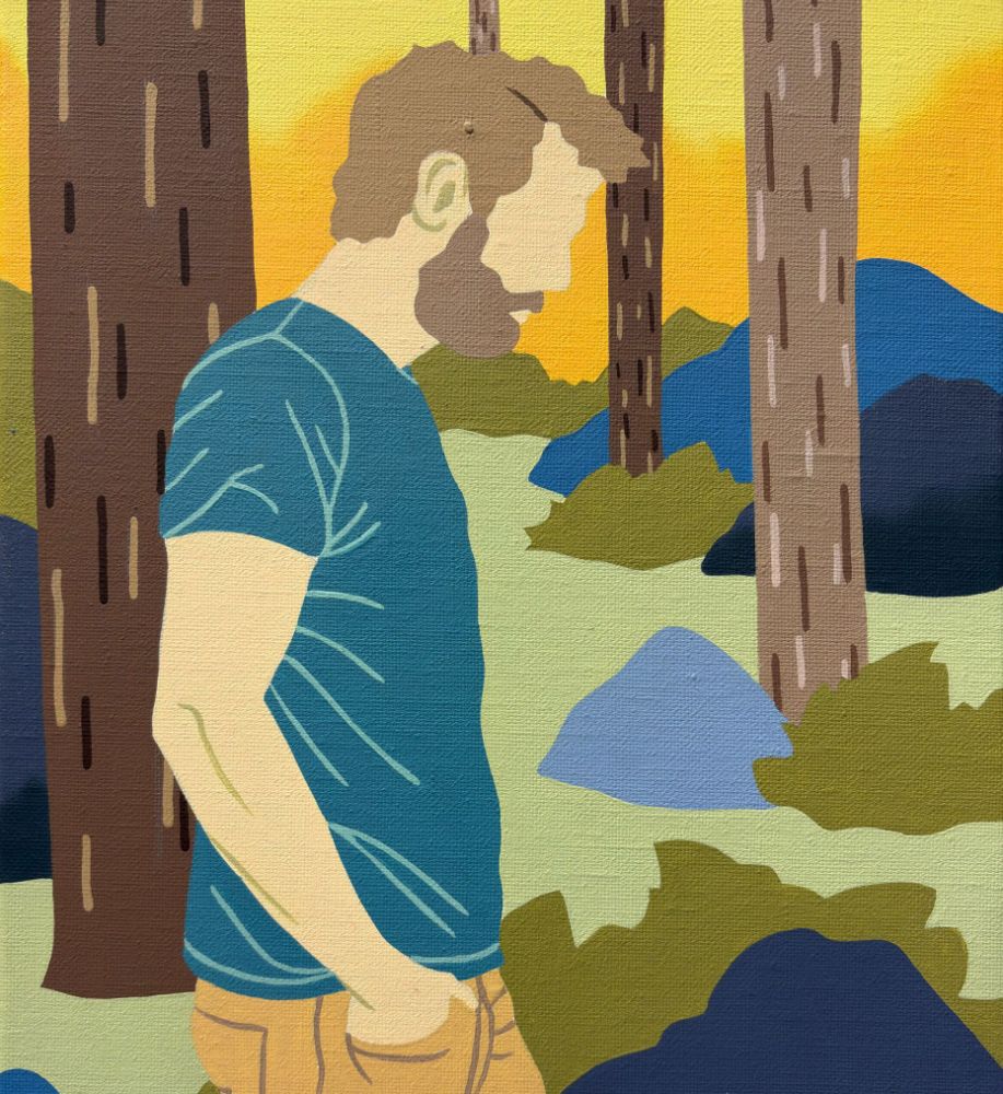 La marche, 33 cm x 24 cm